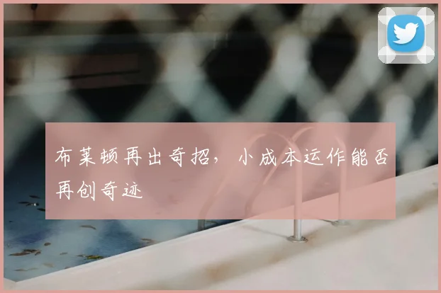 布莱顿再出奇招，小成本运作能否再创奇迹